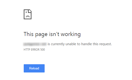 Most common update error HTTP ERROR 500